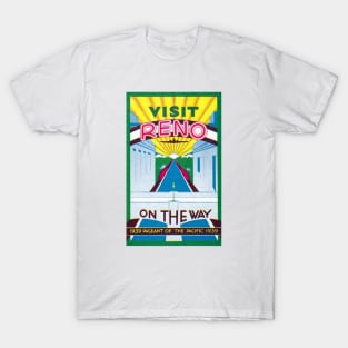 1939 Visit Reno Nevada T-Shirt